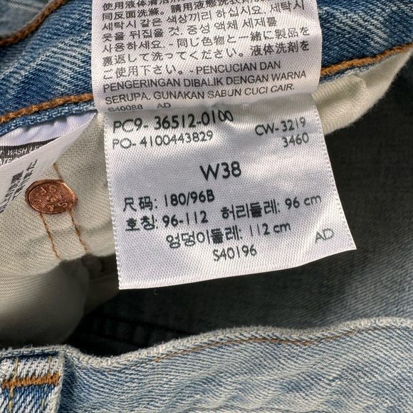 Levi’s 501 Men Buttonfly Denim Short size 38 - Picture 7 of 10